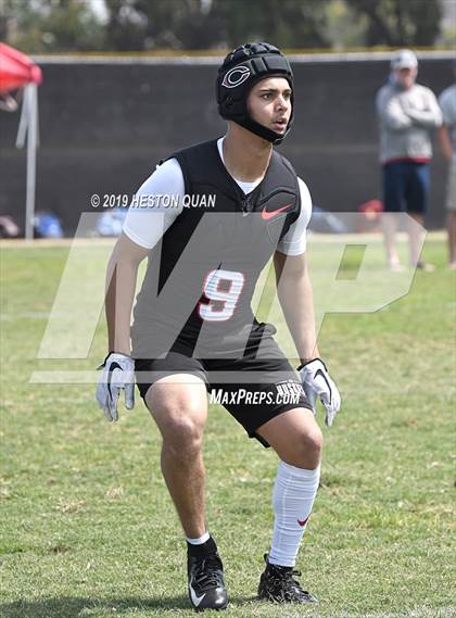 Thumbnail 2 in JSerra Catholic vs Centennial (Battle at the Beach 7x7) photogallery.