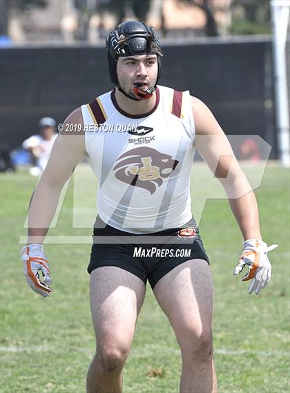 Thumbnail 3 in JSerra Catholic vs Centennial (Battle at the Beach 7x7) photogallery.