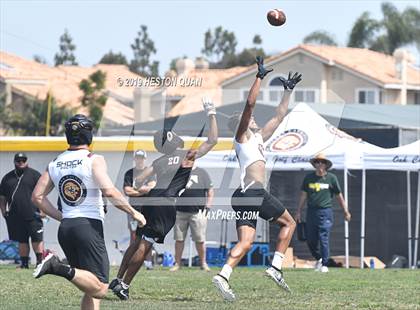 Thumbnail 2 in JSerra Catholic vs Centennial (Battle at the Beach 7x7) photogallery.