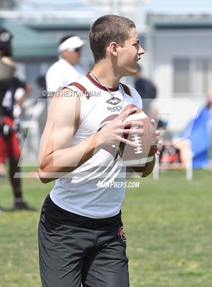 Thumbnail 3 in JSerra Catholic vs Centennial (Battle at the Beach 7x7) photogallery.