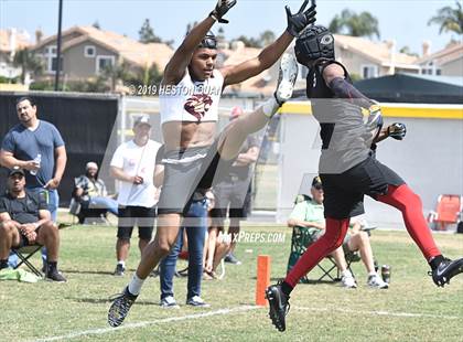 Thumbnail 2 in JSerra Catholic vs Centennial (Battle at the Beach 7x7) photogallery.