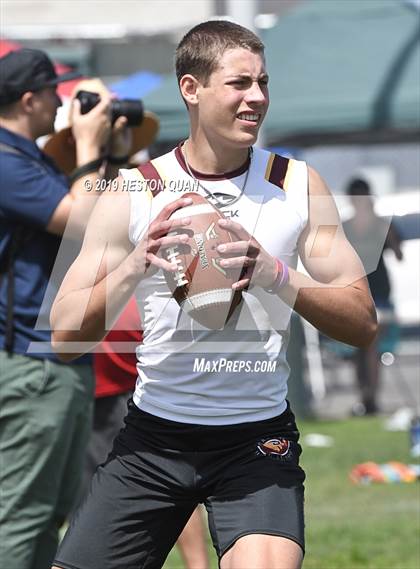 Thumbnail 2 in JSerra Catholic vs Centennial (Battle at the Beach 7x7) photogallery.