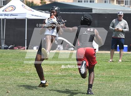 Thumbnail 1 in JSerra Catholic vs Centennial (Battle at the Beach 7x7) photogallery.