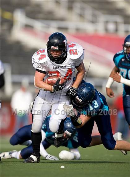 Thumbnail 2 in Hurricane vs. Juan Diego Catholic (3A State Final) photogallery.