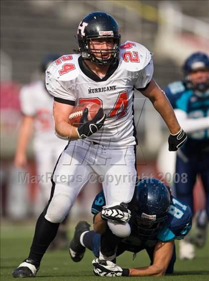Thumbnail 3 in Hurricane vs. Juan Diego Catholic (3A State Final) photogallery.