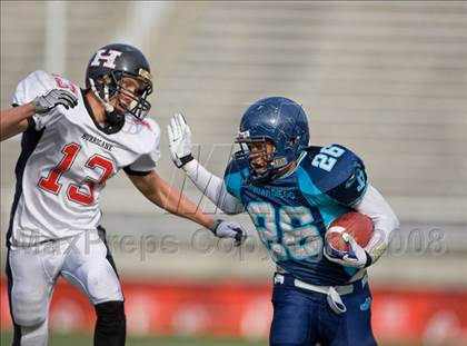 Thumbnail 2 in Hurricane vs. Juan Diego Catholic (3A State Final) photogallery.