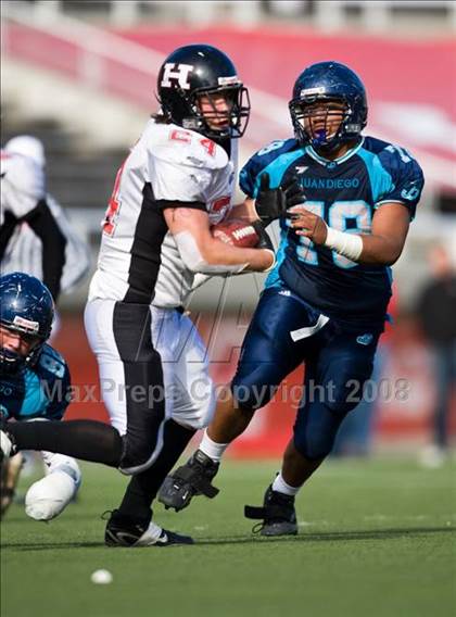 Thumbnail 1 in Hurricane vs. Juan Diego Catholic (3A State Final) photogallery.