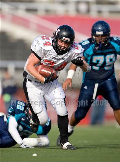 Thumbnail 1 in Hurricane vs. Juan Diego Catholic (3A State Final) photogallery.