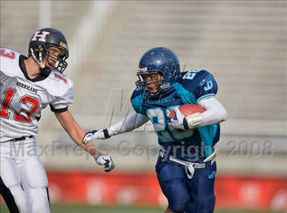 Thumbnail 1 in Hurricane vs. Juan Diego Catholic (3A State Final) photogallery.