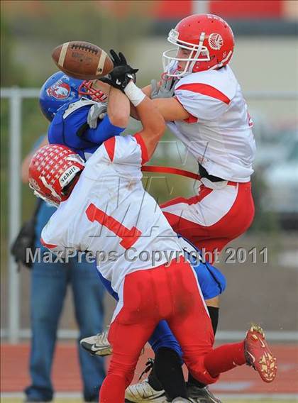 Thumbnail 1 in Camp Verde vs. St. Johns (AIA D5 Quarterfinal) photogallery.