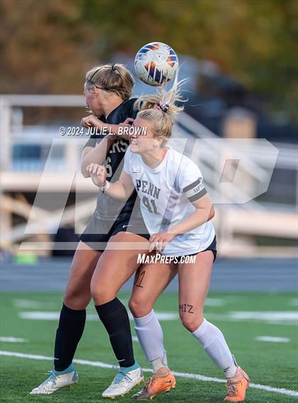 Thumbnail 1 in Noblesville vs. Penn (IHSAA 3A Semi-state Playoff) photogallery.