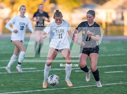 Thumbnail 2 in Noblesville vs. Penn (IHSAA 3A Semi-state Playoff) photogallery.