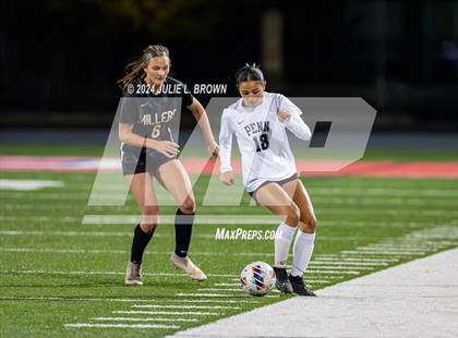 Thumbnail 1 in Noblesville vs. Penn (IHSAA 3A Semi-state Playoff) photogallery.