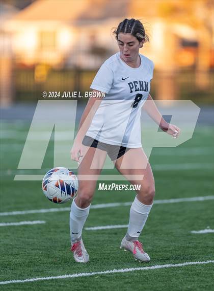 Thumbnail 3 in Noblesville vs. Penn (IHSAA 3A Semi-state Playoff) photogallery.