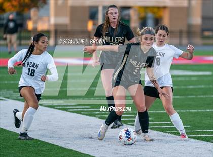 Thumbnail 3 in Noblesville vs. Penn (IHSAA 3A Semi-state Playoff) photogallery.