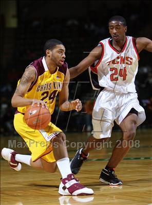Thumbnail 2 in Christ the King vs Trenton Central (Prime Time Shootout) photogallery.
