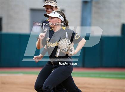 Thumbnail 1 in Crawford @ Shiner (UIL 2A Softball Semifinal) photogallery.