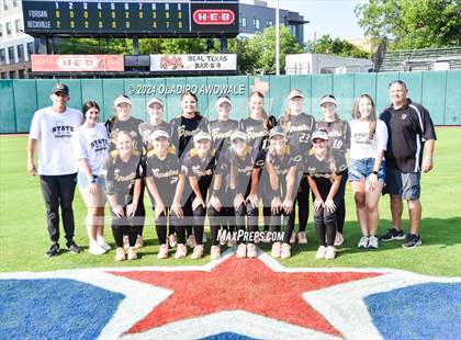 Thumbnail 2 in Crawford @ Shiner (UIL 2A Softball Semifinal) photogallery.