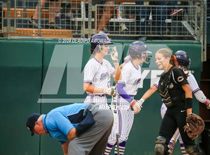 Thumbnail 1 in Crawford @ Shiner (UIL 2A Softball Semifinal) photogallery.