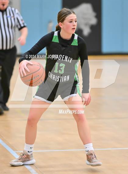 Thumbnail 3 in Glendale vs. Phoenix Christian (Lady Wolves Court Classic) photogallery.