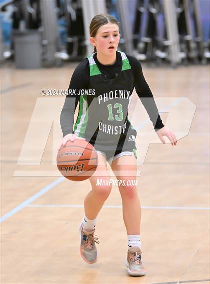 Thumbnail 3 in Glendale vs. Phoenix Christian (Lady Wolves Court Classic) photogallery.
