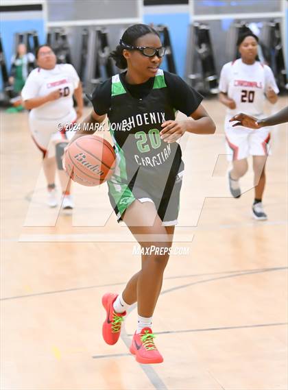 Thumbnail 2 in Glendale vs. Phoenix Christian (Lady Wolves Court Classic) photogallery.