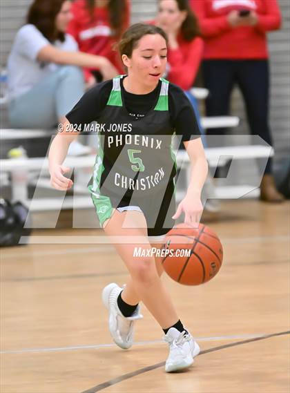 Thumbnail 1 in Glendale vs. Phoenix Christian (Lady Wolves Court Classic) photogallery.
