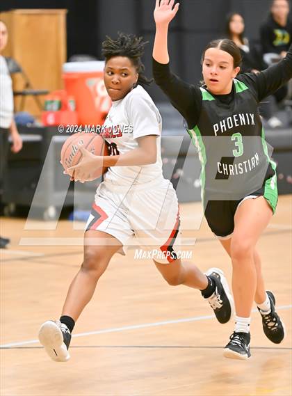 Thumbnail 2 in Glendale vs. Phoenix Christian (Lady Wolves Court Classic) photogallery.