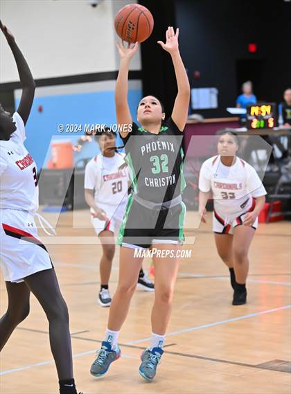 Thumbnail 2 in Glendale vs. Phoenix Christian (Lady Wolves Court Classic) photogallery.