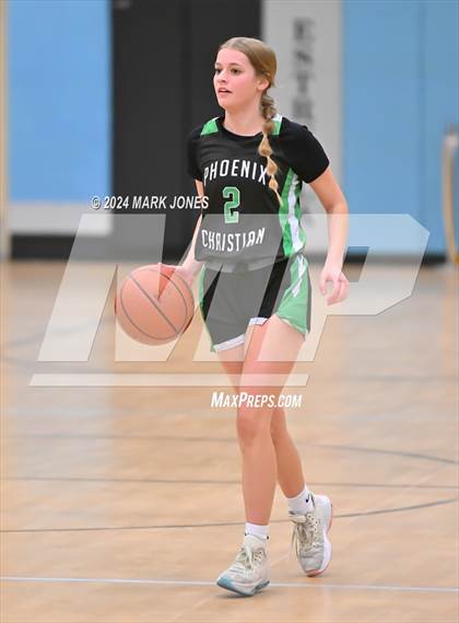 Thumbnail 3 in Glendale vs. Phoenix Christian (Lady Wolves Court Classic) photogallery.