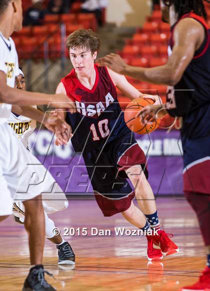 Thumbnail 1 in Dallas HSAA Blue @ Arlington Heights (DFW Basketball Challenge) photogallery.