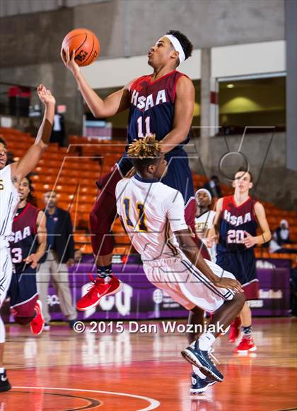 Thumbnail 2 in Dallas HSAA Blue @ Arlington Heights (DFW Basketball Challenge) photogallery.