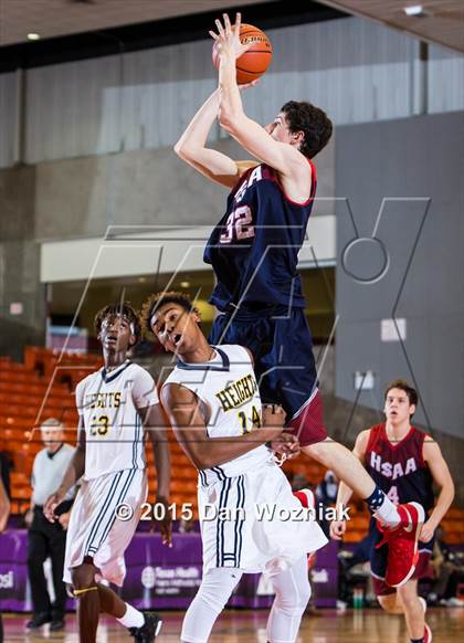 Thumbnail 1 in Dallas HSAA Blue @ Arlington Heights (DFW Basketball Challenge) photogallery.