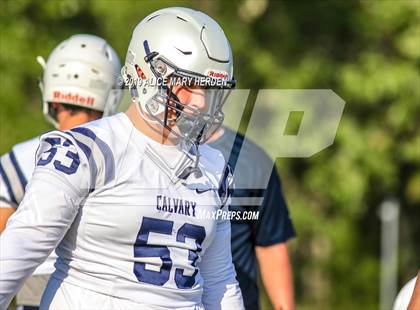 Thumbnail 2 in Calvary Christian vs Weeki Wachee (Spring Scrimmage) photogallery.
