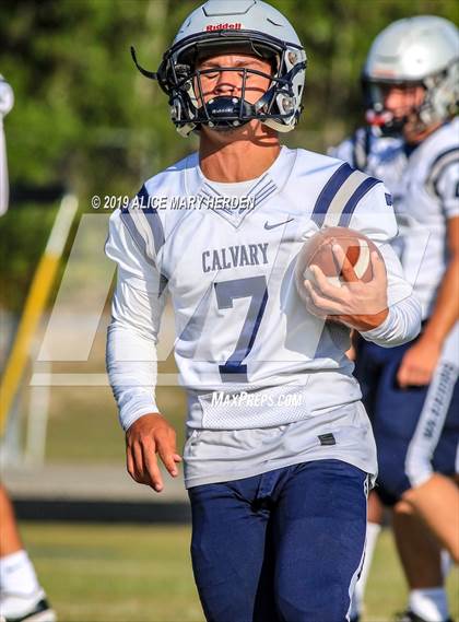 Thumbnail 2 in Calvary Christian vs Weeki Wachee (Spring Scrimmage) photogallery.
