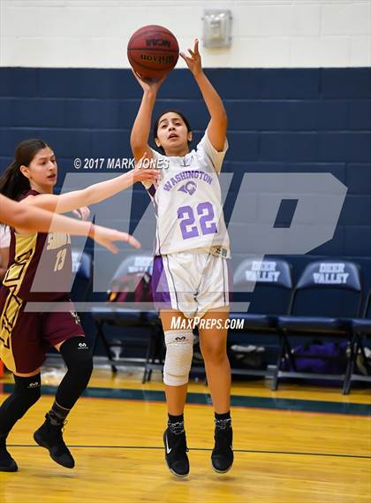 Thumbnail 3 in Shadow Ridge vs. Washington (DVHS Skyhawks Thanksgiving Tournament) photogallery.