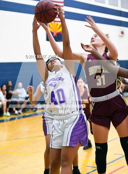 Thumbnail 2 in Shadow Ridge vs. Washington (DVHS Skyhawks Thanksgiving Tournament) photogallery.