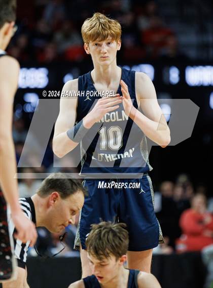 Thumbnail 2 in Amherst vs. Lincoln Lutheran (NSAA Class C2 Final) photogallery.