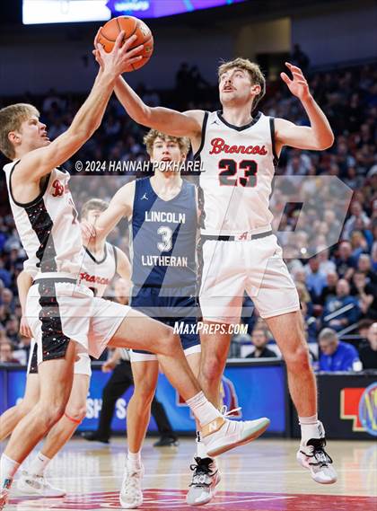 Thumbnail 3 in Amherst vs. Lincoln Lutheran (NSAA Class C2 Final) photogallery.