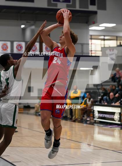 Thumbnail 2 in Indianapolis Crispus Attucks vs. Linton-Stockton (Sneakers for Santa Shootout) photogallery.