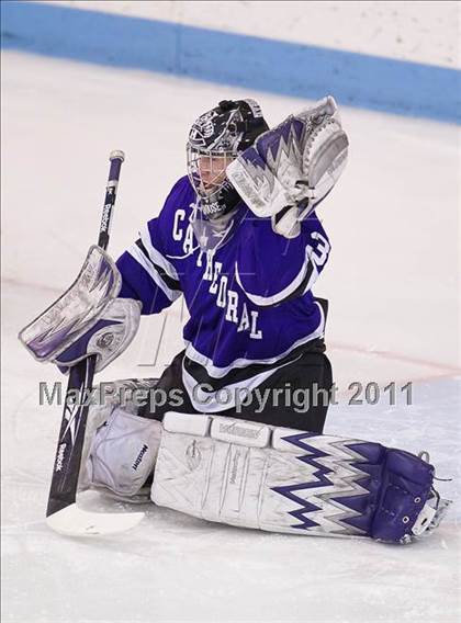 Thumbnail 3 in Springfield Cathedral vs Woburn (MIAA Super 8 Play-in) photogallery.