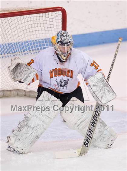Thumbnail 2 in Springfield Cathedral vs Woburn (MIAA Super 8 Play-in) photogallery.