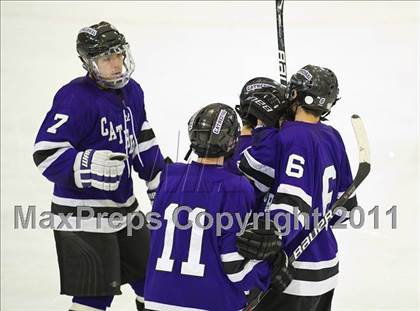 Thumbnail 3 in Springfield Cathedral vs Woburn (MIAA Super 8 Play-in) photogallery.