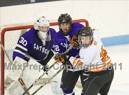 Thumbnail 1 in Springfield Cathedral vs Woburn (MIAA Super 8 Play-in) photogallery.