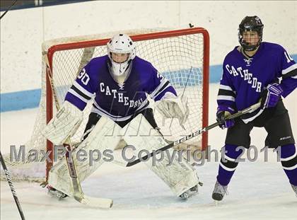 Thumbnail 3 in Springfield Cathedral vs Woburn (MIAA Super 8 Play-in) photogallery.