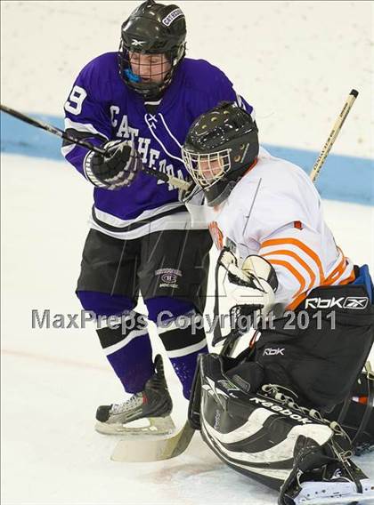 Thumbnail 3 in Springfield Cathedral vs Woburn (MIAA Super 8 Play-in) photogallery.