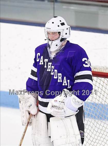 Thumbnail 2 in Springfield Cathedral vs Woburn (MIAA Super 8 Play-in) photogallery.