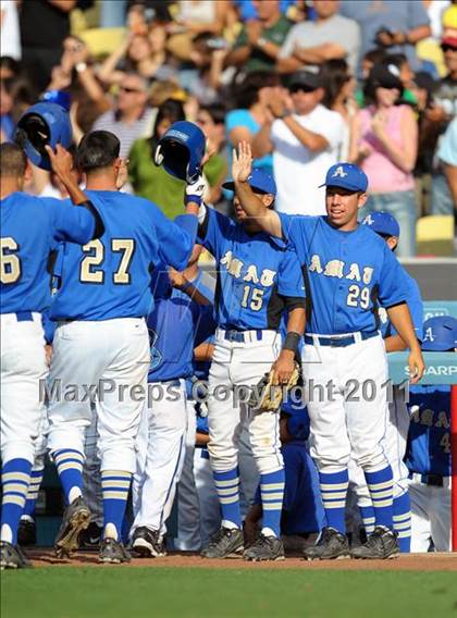 Thumbnail 3 in Palm Desert vs. Bishop Amat (CIF SS D4 Final) photogallery.