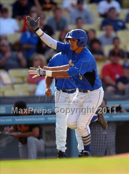 Thumbnail 3 in Palm Desert vs. Bishop Amat (CIF SS D4 Final) photogallery.