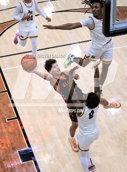 Thumbnail 3 in Aledo vs. Arlington Heights (UIL Basketball 5A Bi-District) photogallery.